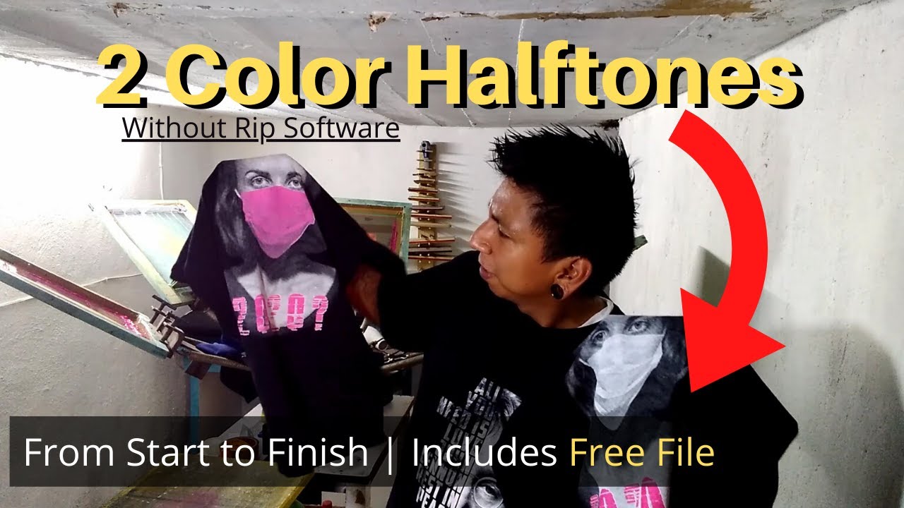 Printing 2 Color Halftone | From Start to Finish