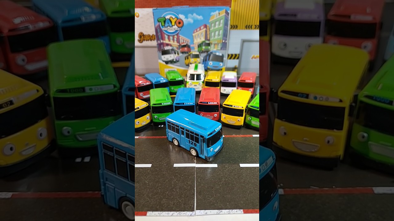 Bus Tayo Little Bus Berkumpul di Terminal Bus #tayo #tayothelittlebus #terminalbus #wadidaw #shorts