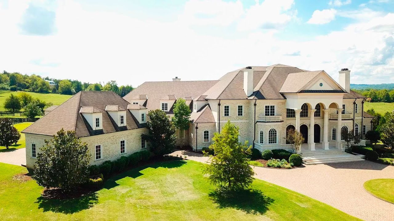 Luxurious mega mansions in Tennessee. Home tour for $ 16,500,000 and $ 9,900,000.