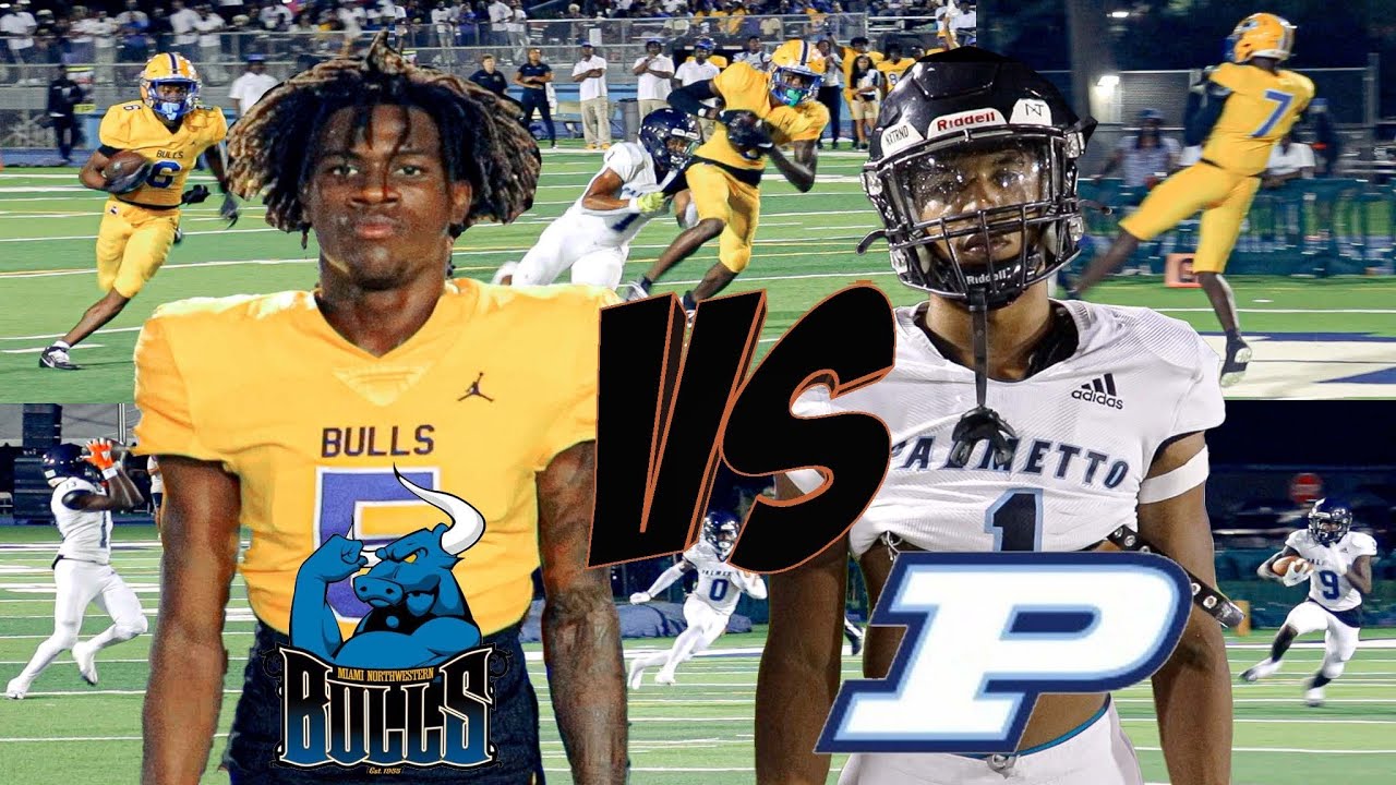 1st Game In The Teddy Bridgewater 🏈🔥 Era Northwestern 🟡🔵 Vs Miami Palmetto 🅿️ Miami Super Showdown