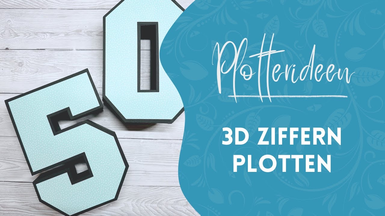 Coole 3D-Ziffern plotten 🎉✂️ – perfekte Deko für Geburtstage! 🎂🎈