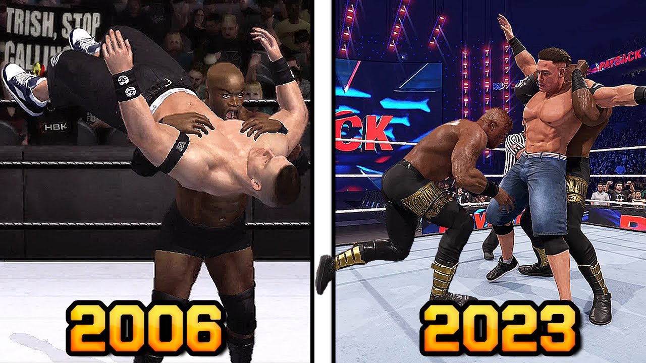Bobby Lashley Finishers Evolution in WWE Games!