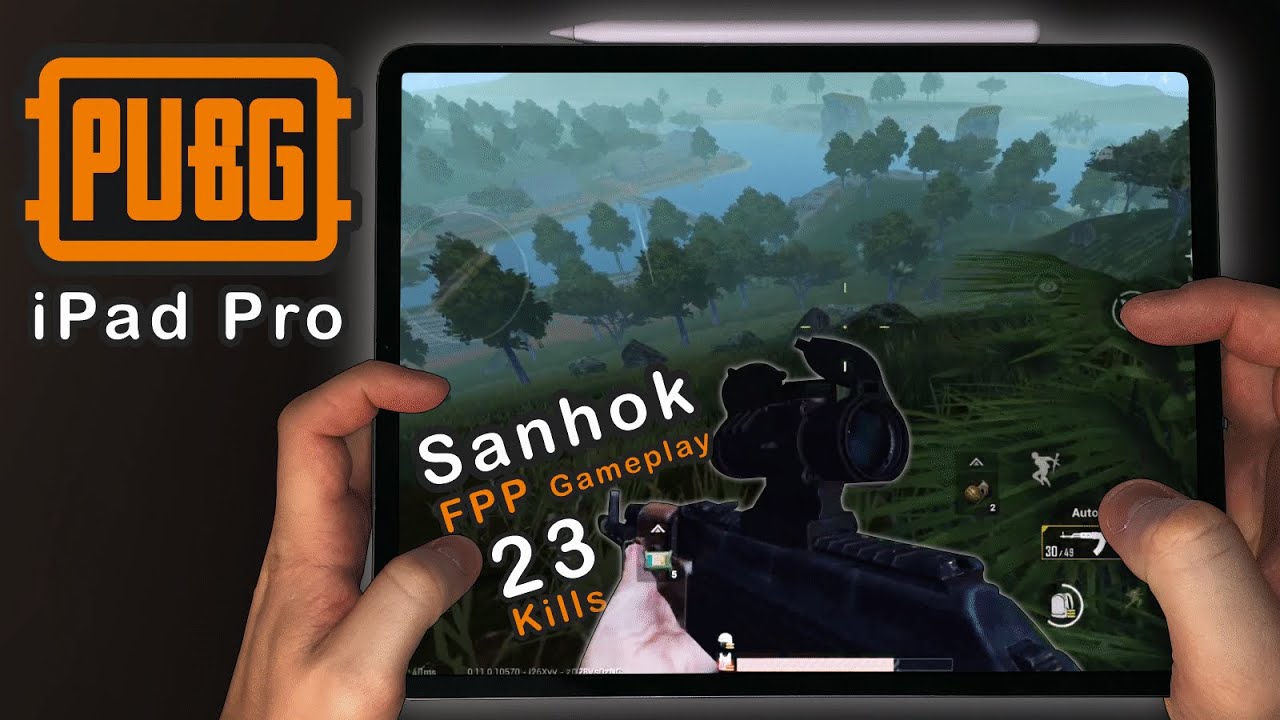 Playing PUBG Mobile FPP on Apple iPad Pro 2018 12,9