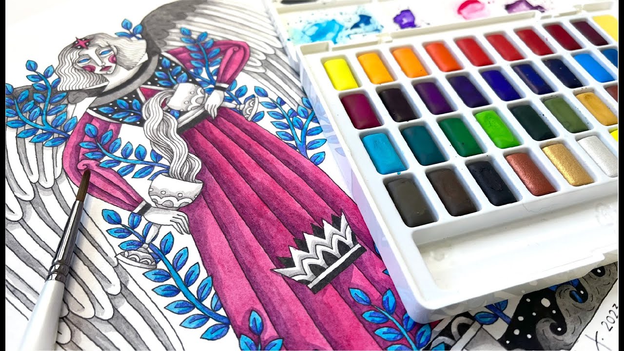 Trying out the Faber-Castell Creative Studio watercolors