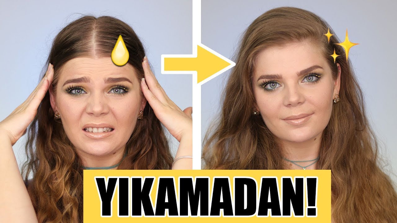 Yağlı Saçları YIKAMADAN Anında Temiz Gösteren Süper Hile