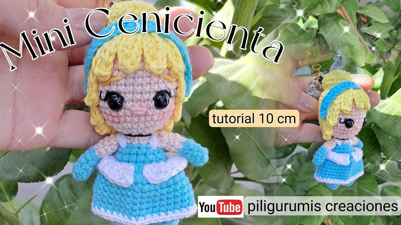 Mini Cenicienta tutorial - amigurumi ( colección mini princesas )