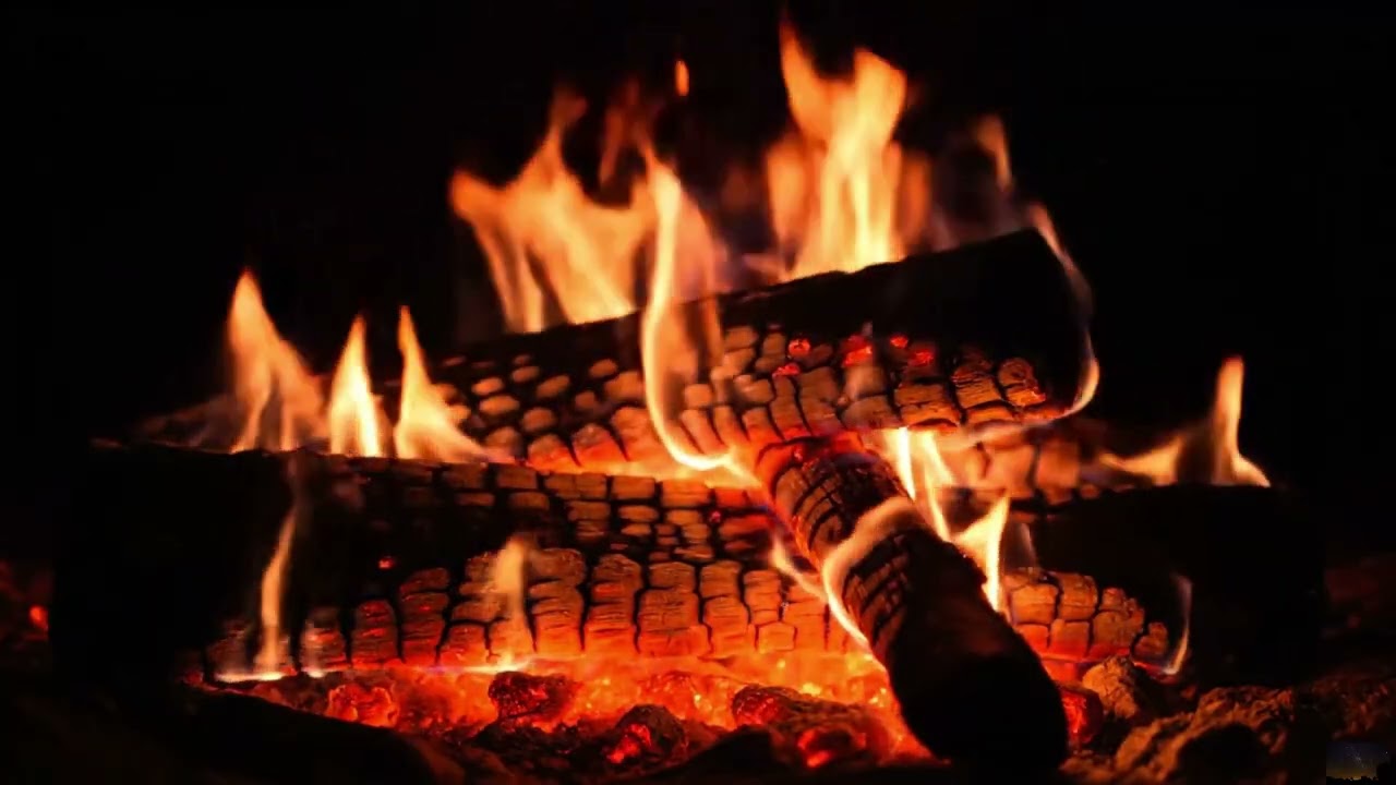 Campfire Sounds for Deep Sleep 10 Hours Cozy Crackling Fire in the Dark