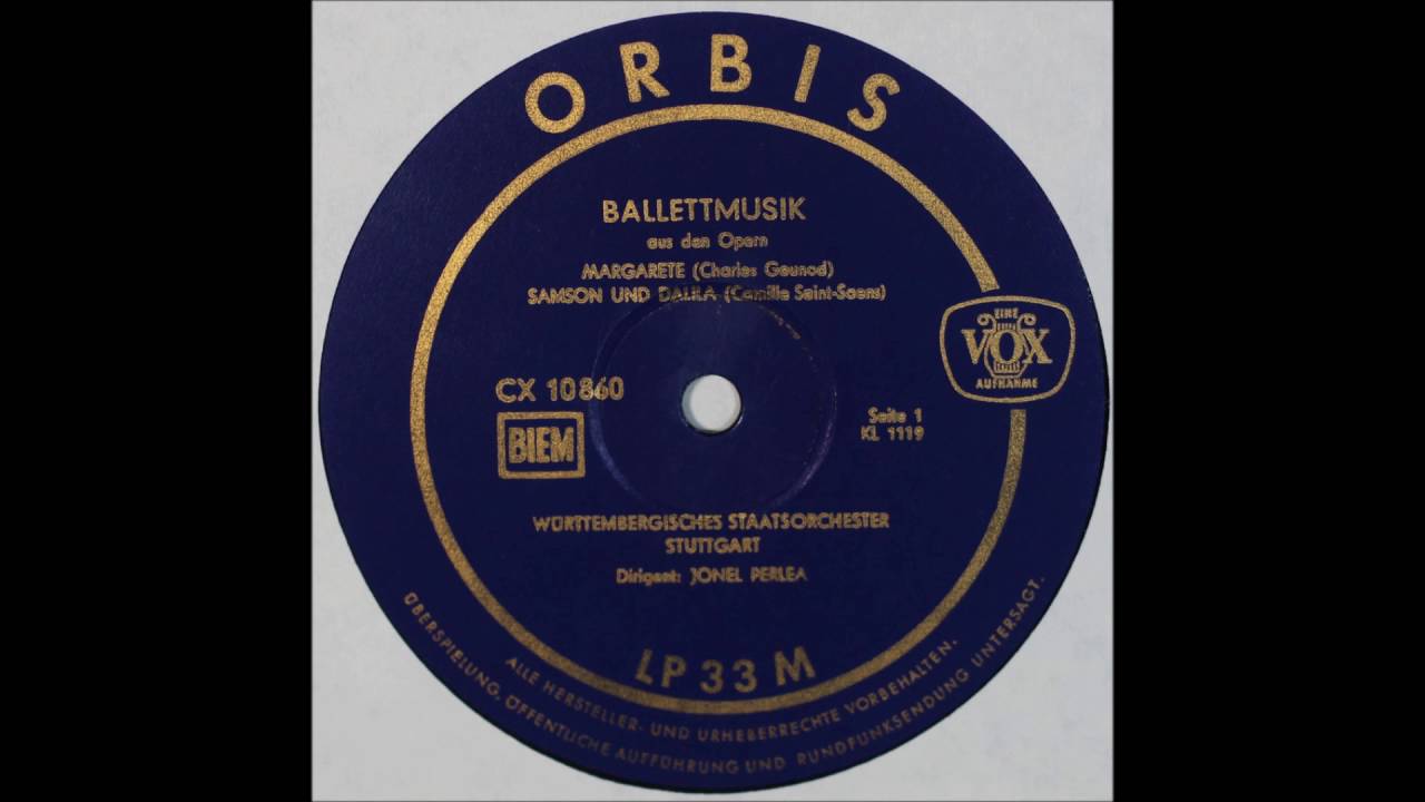 Balletmusik, Jonel Perlea,conductor, side 1