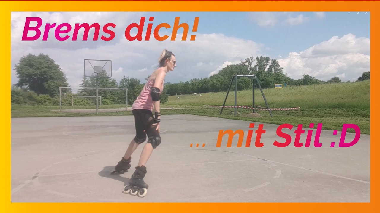 Bremsen mit Inline Skates // Bremsen ohne Fersenbremse lernen // Tutorial 9