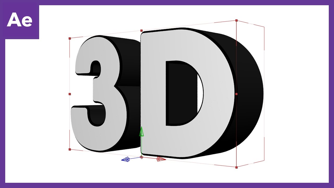 Hacer TEXTO 3D – After Effects Tutorial