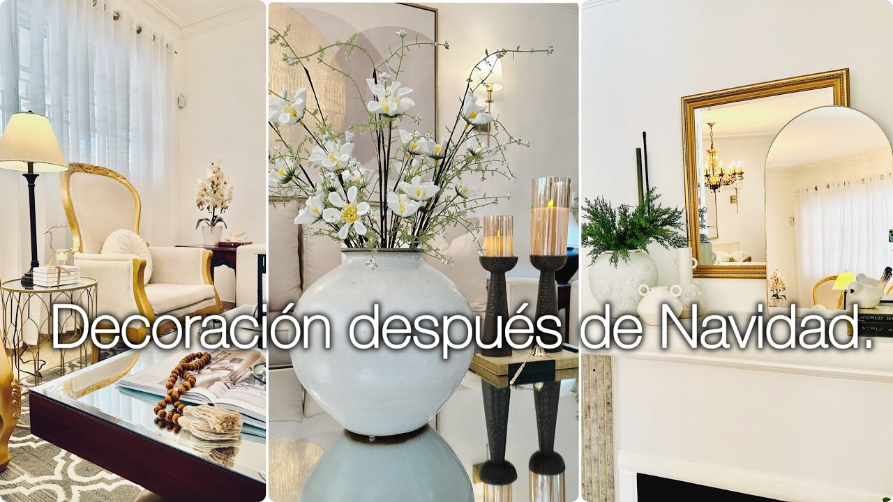 DECORACIÓN de SALA después de Navidad 2025.