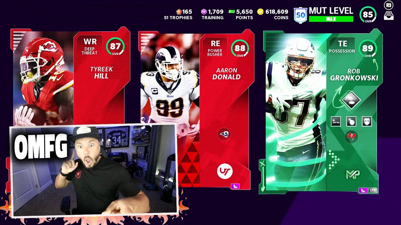 MY BEST PACKS OF THE YEAR! LIMITED ROB GRONKOWSKI - Madden 21 Pack Opening
