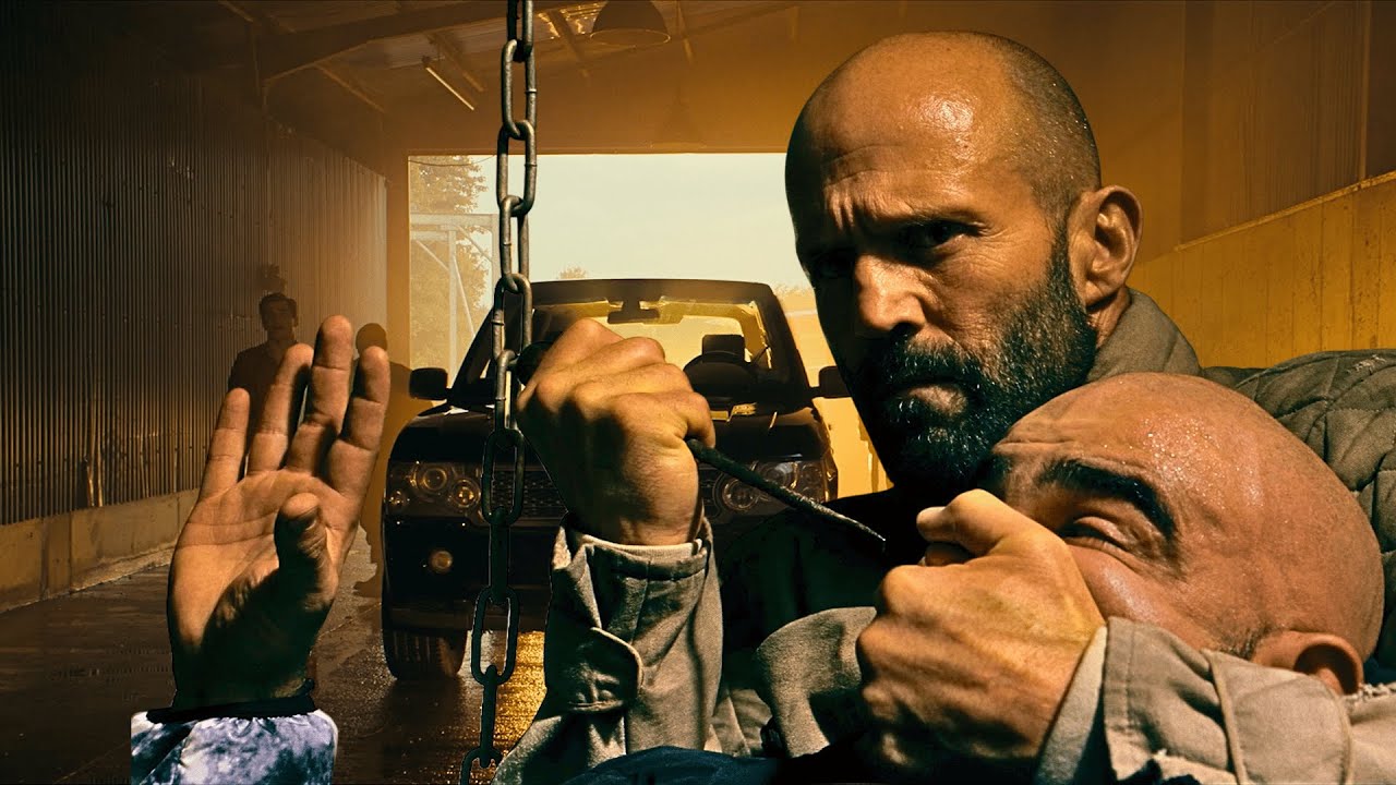 1 vs 4: Statham Wipes Them Out | The Beekeeper (2023) | Movie Clip 4K