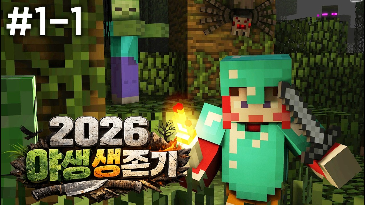 2026년 야생 생존기만의 히든 룰! 근데 이거 퇴근 전쟁인가요??? - ⛏2026 야생 생존기 #1-1