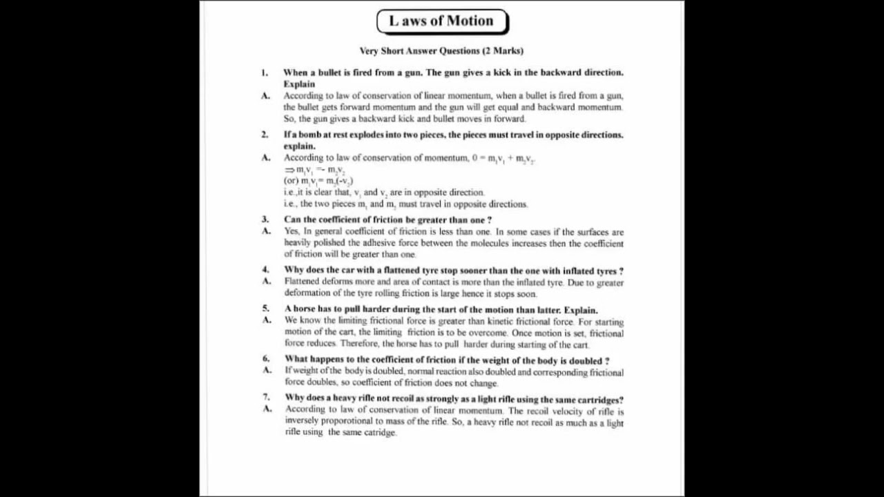 Inter first year Physics Important questions part 3