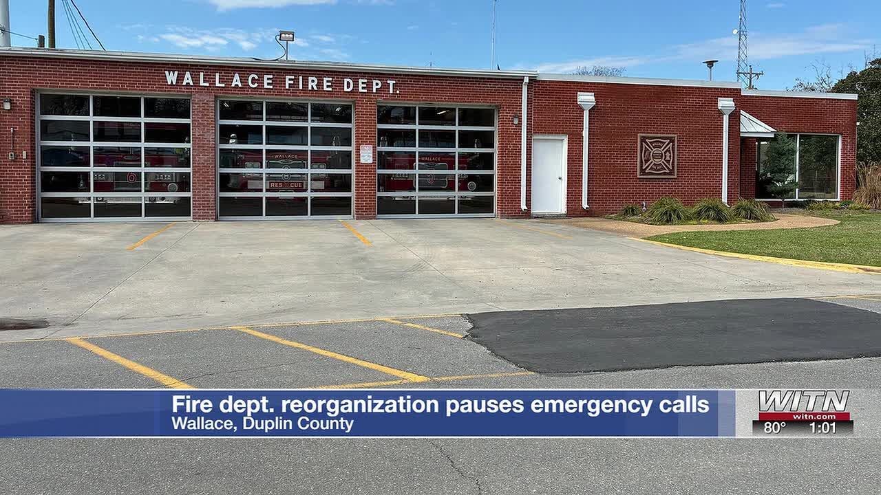 1PM: Wallace Fire Department not answering emergency calls following reorganization