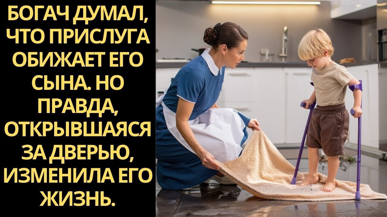 Он хотел уволить няню, но услышав, ЧТО она говорит его сыну, расплакался прямо в коридоре...
