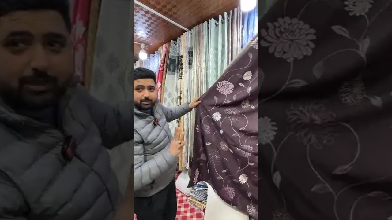 🪟 8 Curtains @ ₹1000 Deal | Zaid Khan Kashmiri | Dubai Curtain Collection Iqbal Park