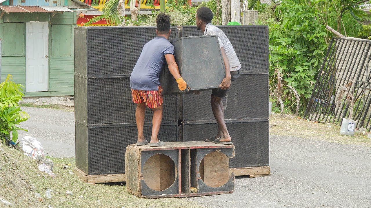 Dynamite Sound System Setup & Test In Geddes Town St. Mary Aug 9, 2025