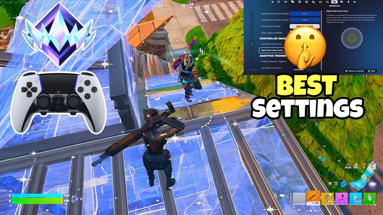 *UPDATED* BEST Controller Settings For Fortnite Chapter 7 Season 2! (PS5/XBOX/PS4/PC)