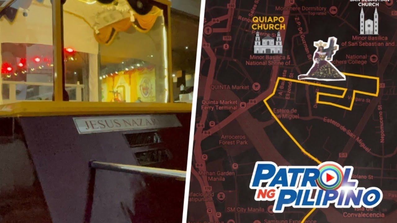 Saan-saan dadaan ang andas ng Nazareno sa Traslacion 2025? | Patrol ng Pilipino