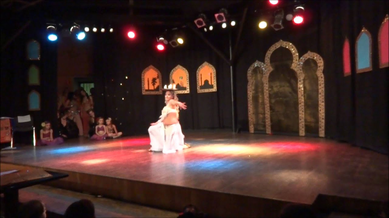 Nadira Poland Belly Dance Show with candlestick