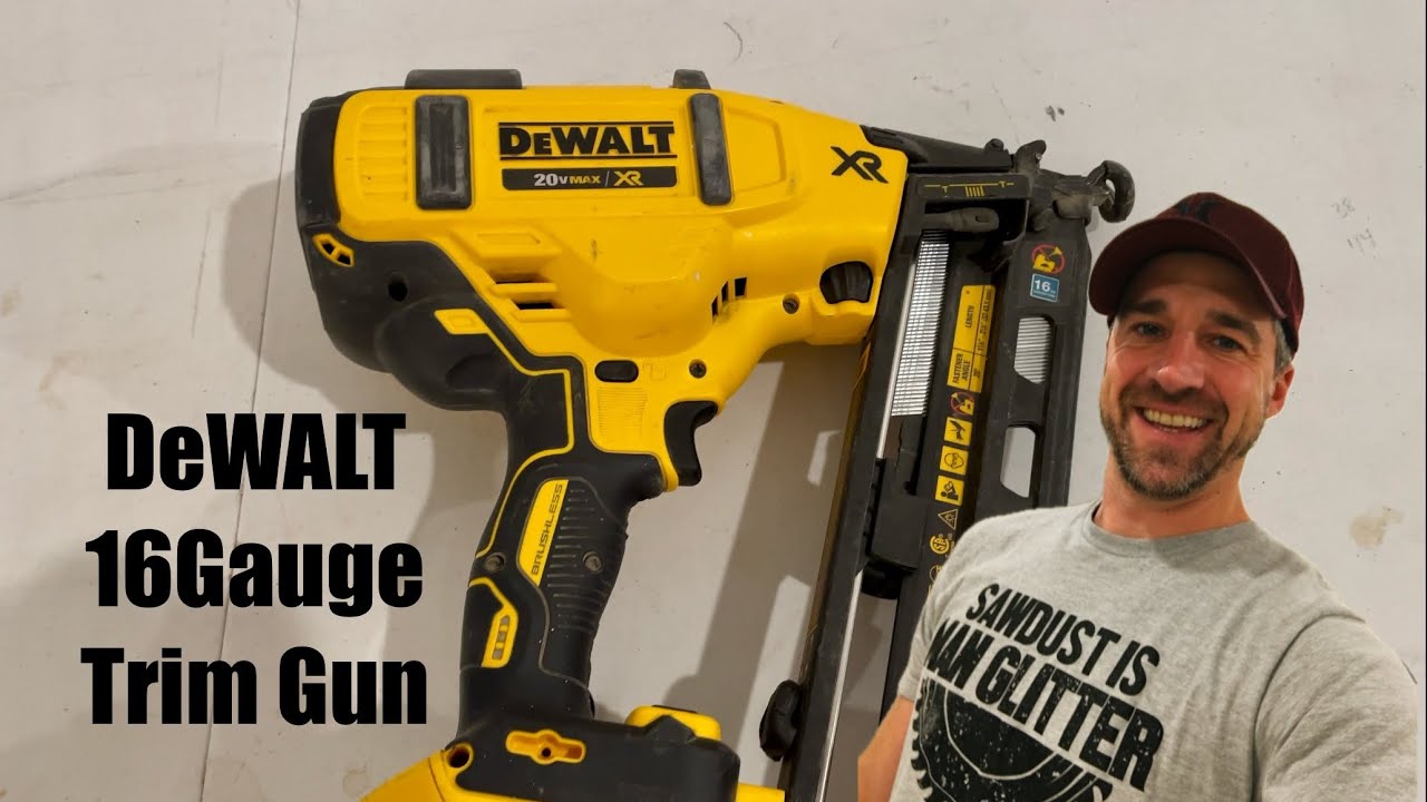 Обзор гвоздезабивного пистолета DeWalt 16 калибра Angled Trim