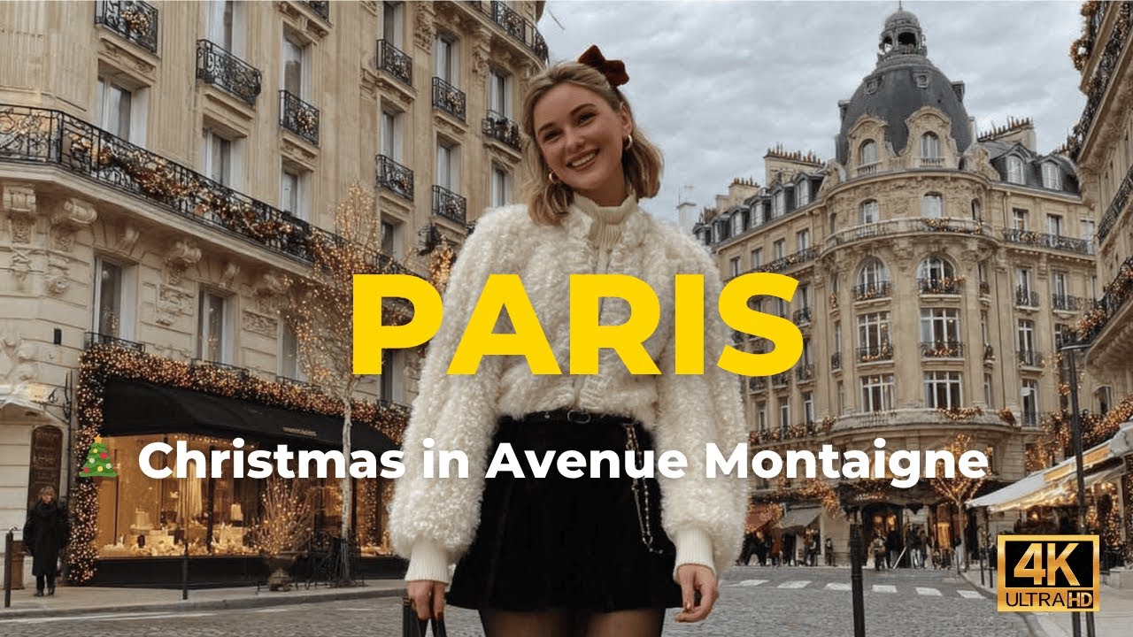 Walking Through Paris’ Most Elegant Street ✨ Avenue Montaigne Christmas Walk 2024