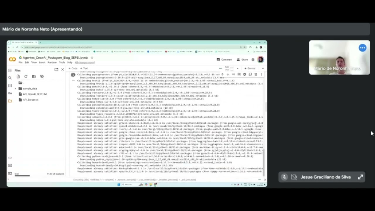 Apresentação sobre uso de Agentes de IA para produção de conteúdos para um blog