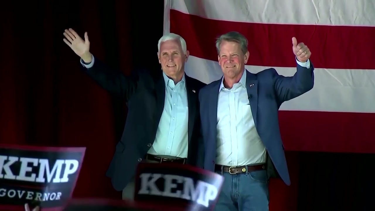 Pence backs Georgia's Kemp, defying Trump