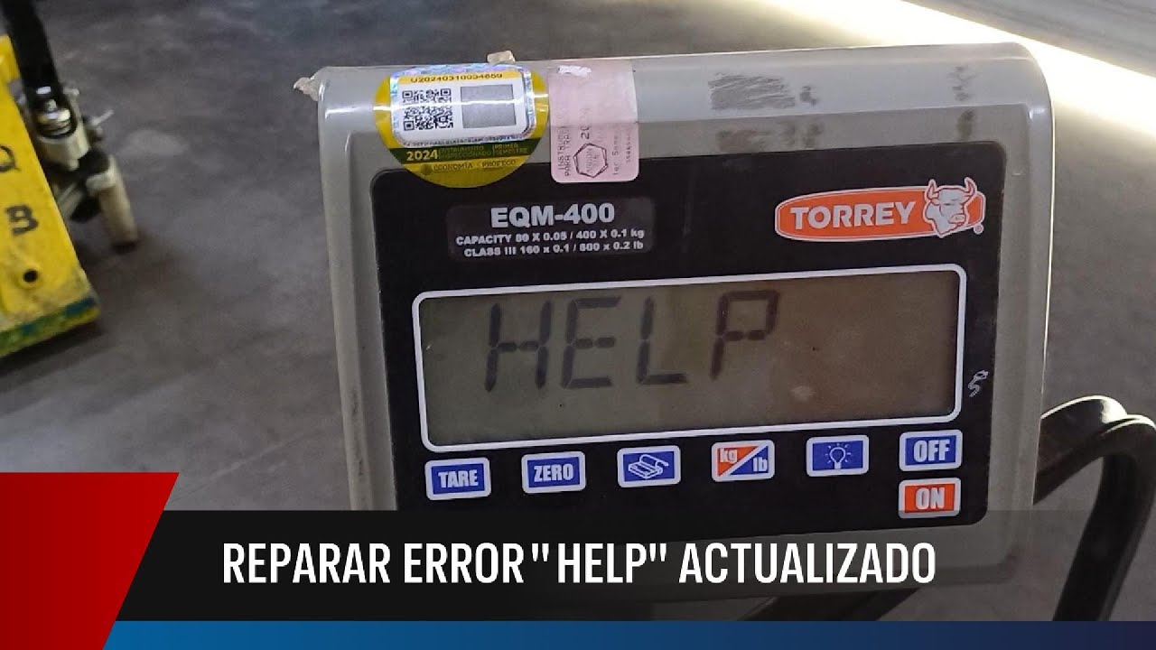 Bascula Torrey Reparar Error 