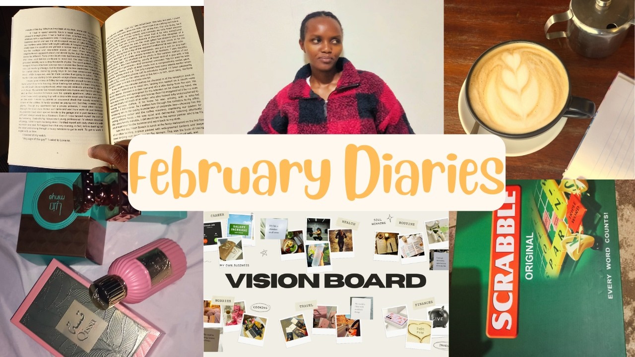 February Diaries: Books haul, making my vision board, game night, valentines day thoughts and more