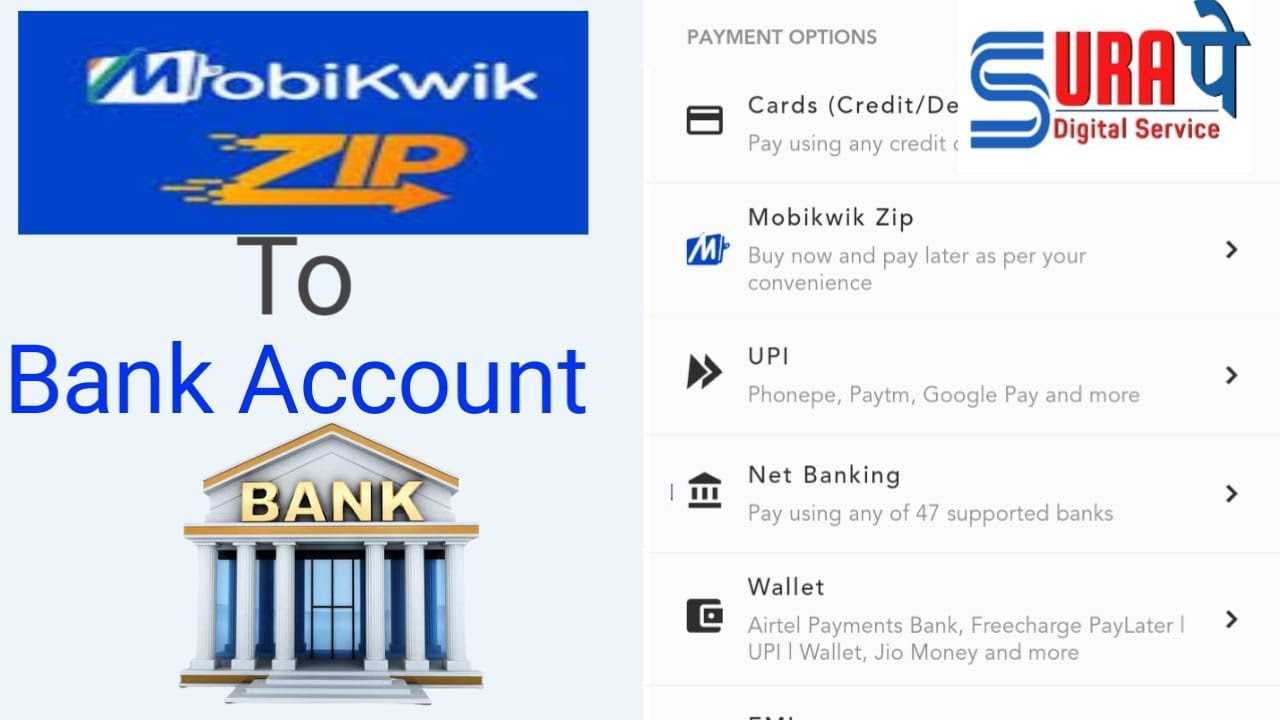 Mobikwik Zip to bank account transfer, Mobikwik Zip Limit transfer to bank account