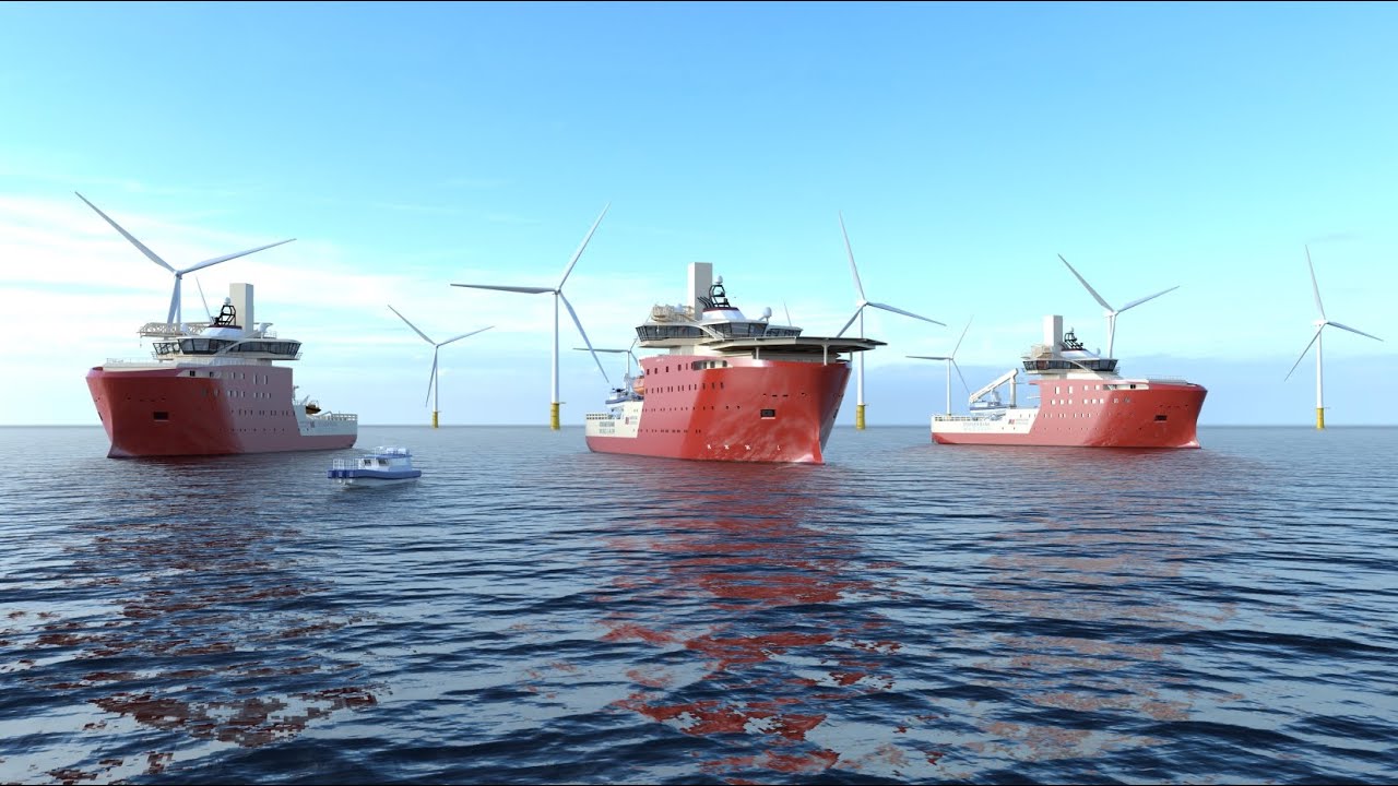 North Star Renewables - Offshore Wind Service Vessel Animation