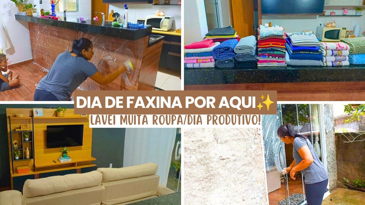 O FAXINÃO QUE A MINHA SALA ESTAVA PEDINDO! 🧹✨LAVEI MUITA ROUPA🧺
