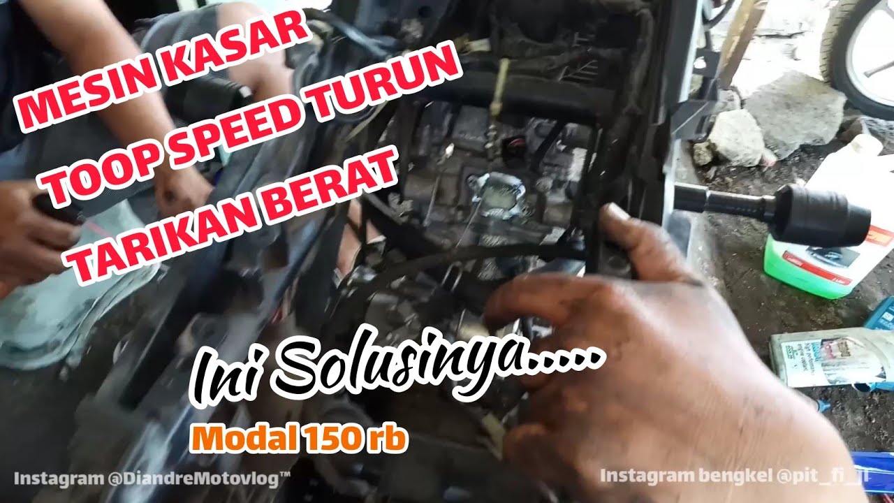 Mesin Kasar Speed turun Tarikan berat Di motor VIXION R Ini Solusinya
