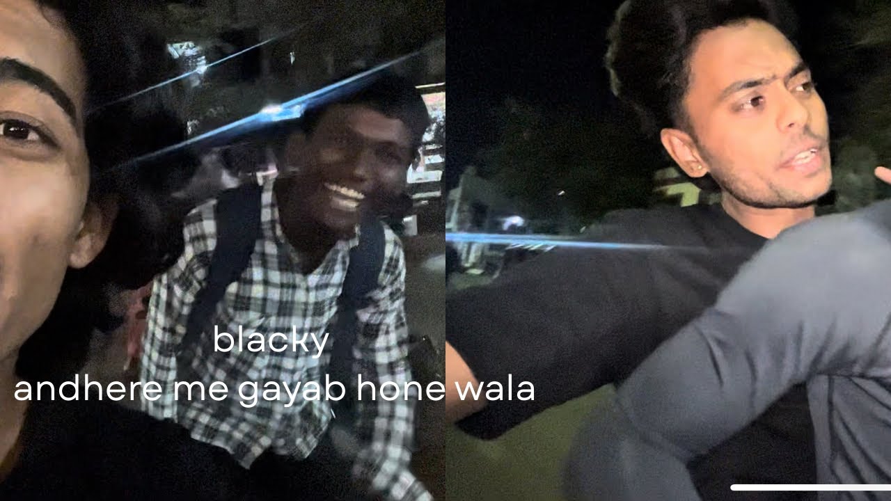 The blacky jo andhere me dikhayi nhi deta 