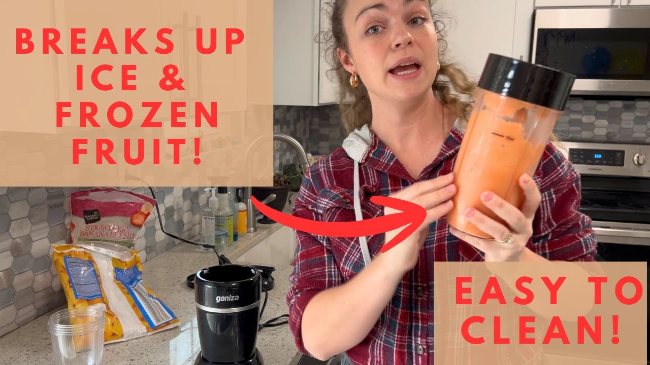 This Smoothie Blender Breaks Up Frozen Fruit and Ice Like a Boss! Easy to Clean and Store!