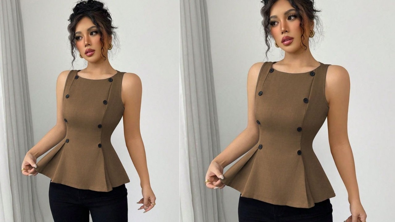 How to Cut and Sew an Inverted box Pleat without waist joining//How to cut and sew a Kiss Pleat