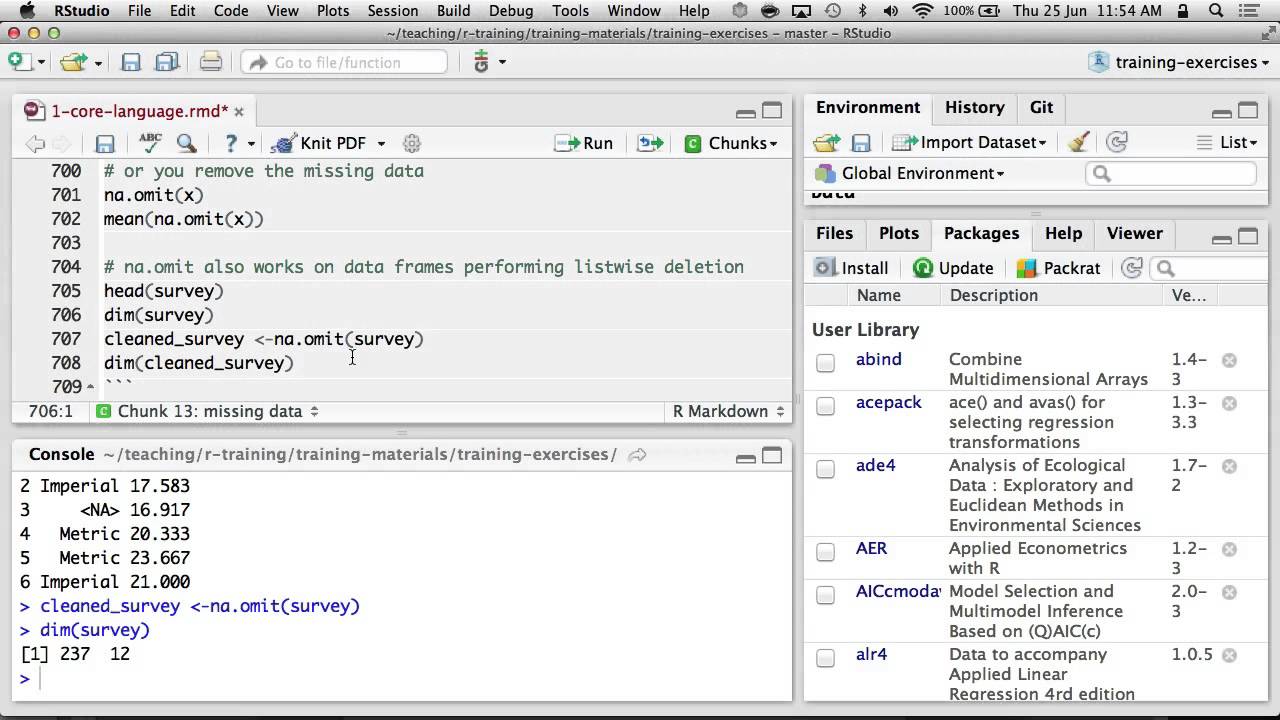2.1: Packages, Summary Statistics - Introduction to R Workshop