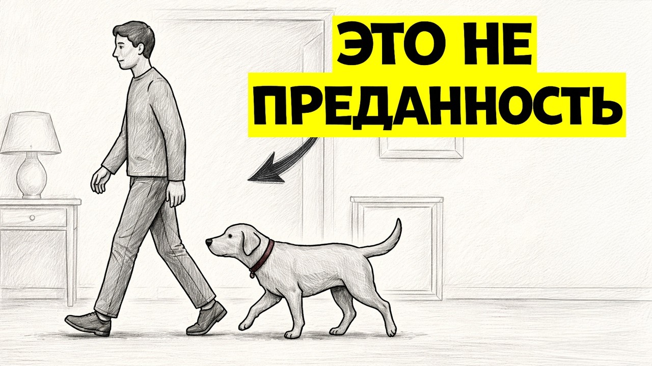 Реальная Причина, Почему Собака Ходит За Вами ПОВСЮДУ?