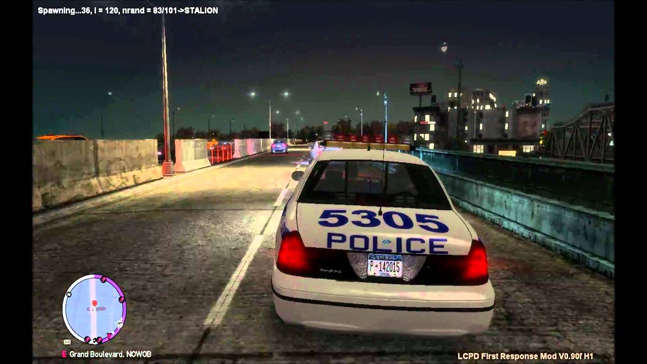 GTA 4:EFLC - NYPD chase end in crash