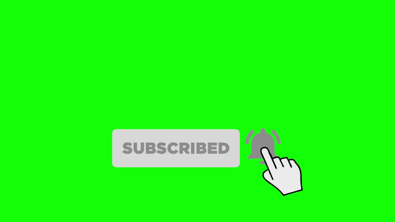 Subscribe Button and Notification Bell Green Screen with Sound [4K FREE DOWNLOAD]
