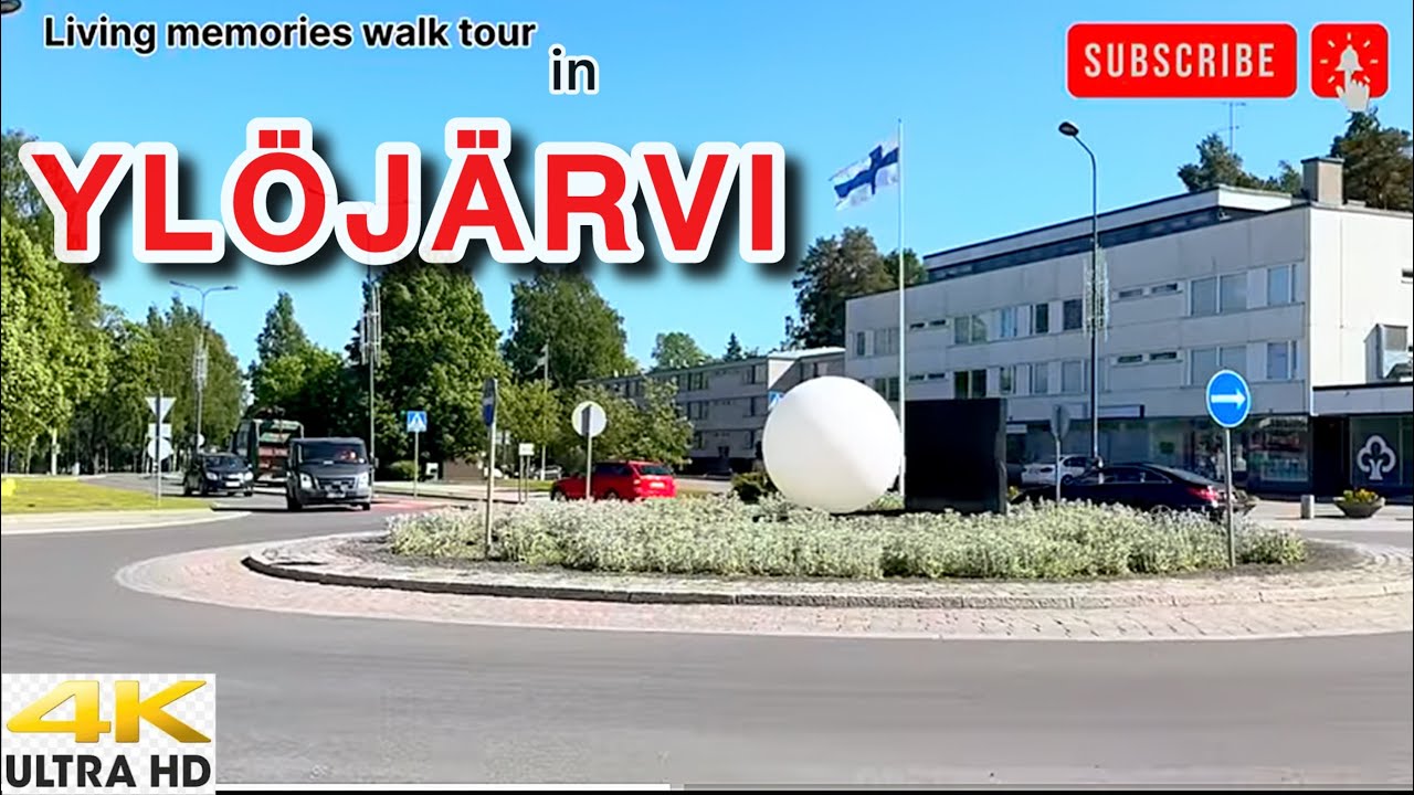Yl&ouml;j&auml;rvi Summer Walking Tour 🇫🇮 Finland Pirkanmaa Alue 2024 - 4K/30fps - HDR