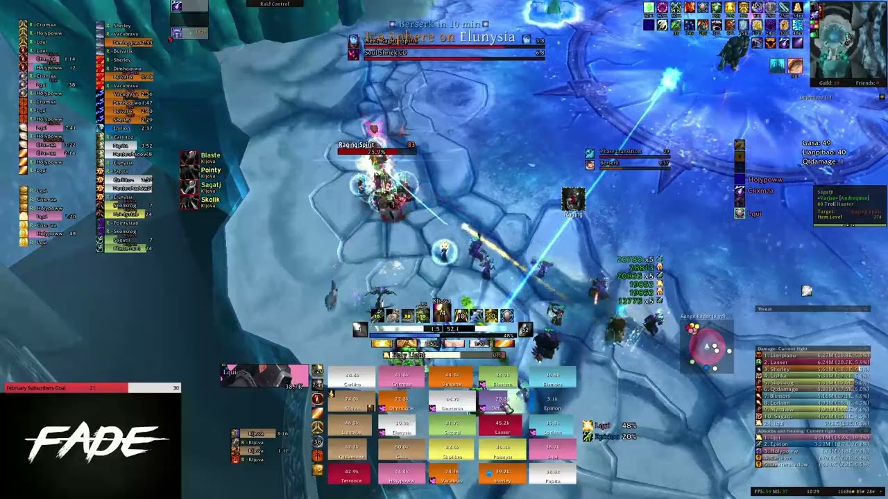 Fade vs LK25H -  2 Healers & Solo tank (Protection Warrior) - Holy paladin PoV