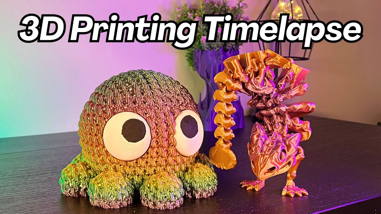7 Amazing 3D Printed Things - 3D Printig Timelapse on the Elegoo Neptune 3 Pro