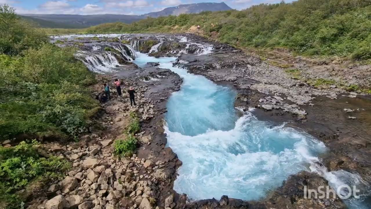 Br&uacute;arfoss Waterfall in Iceland 🇮🇸 Golden Circle📍 In 2K