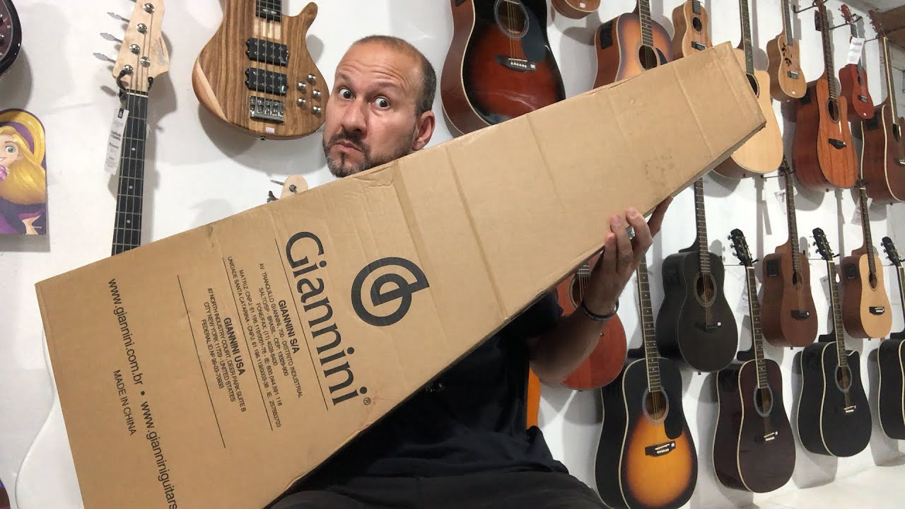 Unboxing teste do violão Giannini GDC-1 CEQ NS