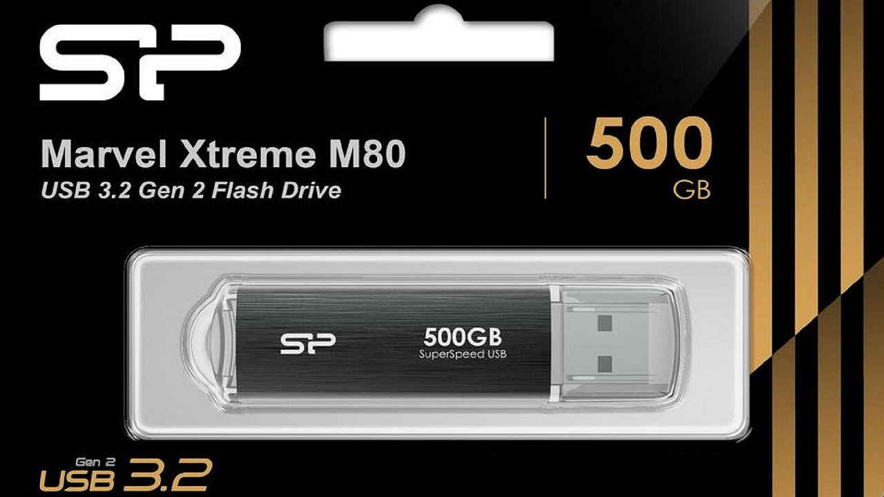💾 SSD Silicon Power Marvel Xtreme M80 SP500GBUF3M80V1G SP 500 ГБ размер флешки USB 3.2 Gen2 vs Gen1