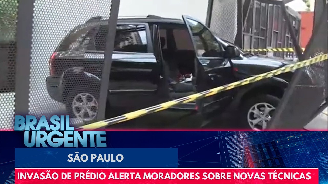 Criminosos tentam invadir prédio com controle remoto clonado | Brasil Urgente